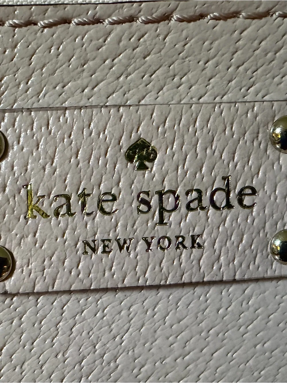 kate spade Pale Pink Pebbled Leather Chain Shoulder Bag